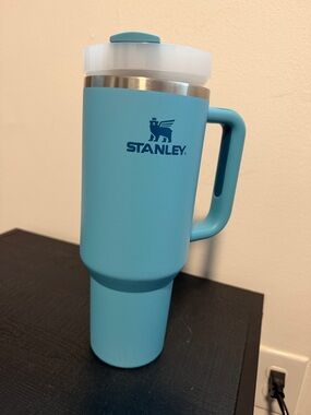Stanley Light Blue Travel Tumbler with Handle